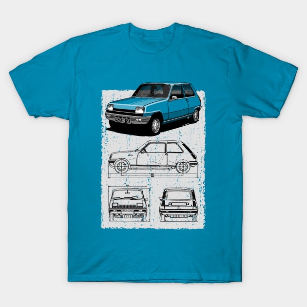 The greatest small french car! T-Shirt by jaagdesign